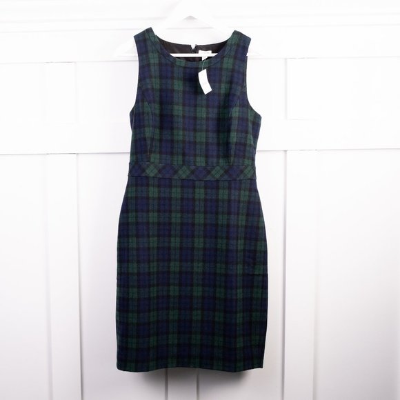 J. Crew Dresses & Skirts - NEW J. Crew Classic Wool-Blend Suit Dress Plaid 8